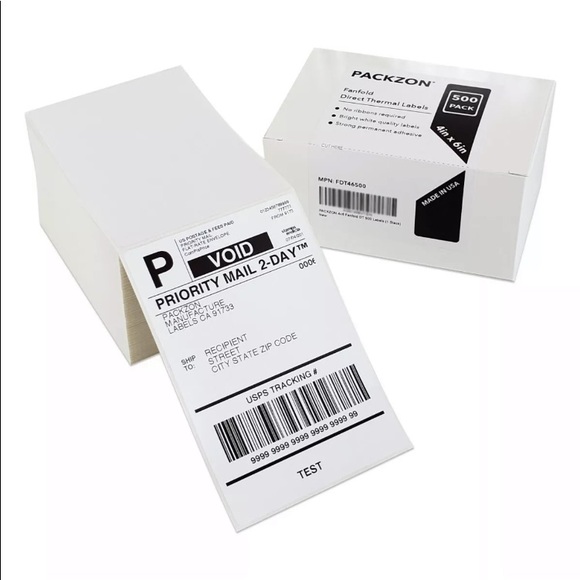 24,000 count 4 CASES -ups usps 4x6 thermal labels shipping labels 4x6” standard - Picture 3 of 10